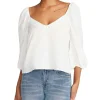 BB Dakota Blouses- Stevie White Top
