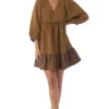 Crosby By Mollie Burch Mini- Addison Dress - Sepia