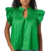 Crosby By Mollie Burch Blouses- Layla Top - Bright Fern