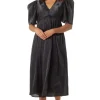 Crosby By Mollie Burch Midi- Marley Dress Black