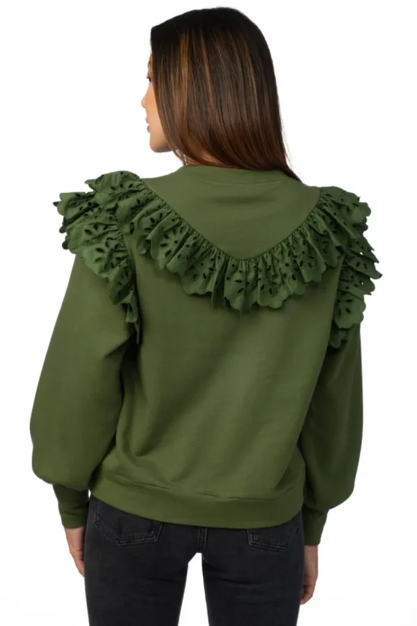 Crosby By Mollie Burch Sweatshirts- Ollie Jumper Moss