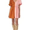 Crosby By Mollie Burch Mini- Raines Dress Salmon/Clay
