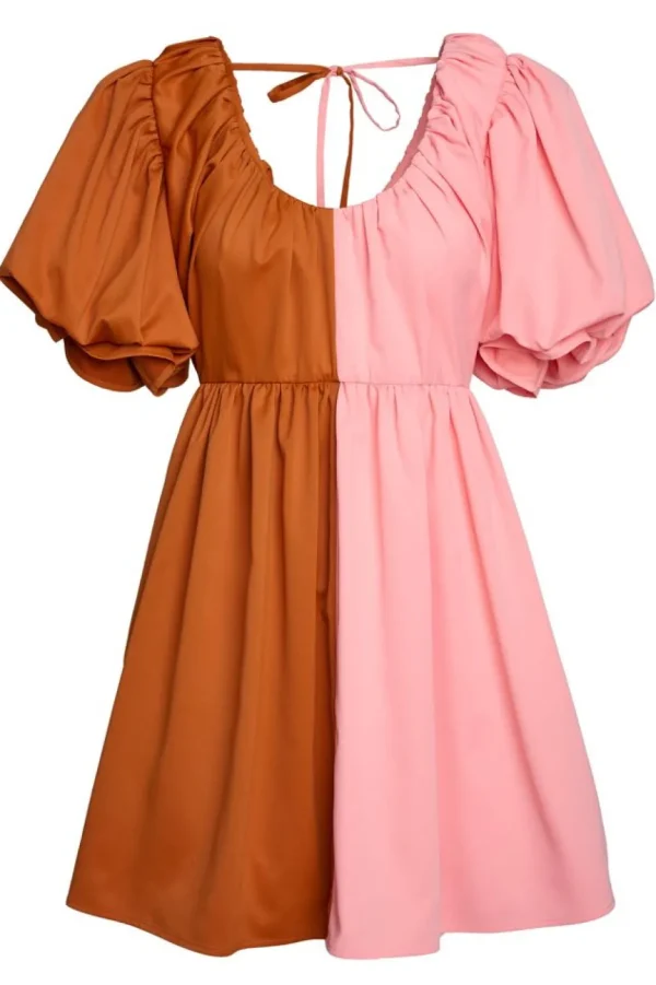 Crosby By Mollie Burch Mini- Raines Dress Salmon/Clay