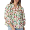 Crosby By Mollie Burch Blouses- Rosie Top Woodcut Floral