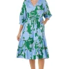 Crosby By Mollie Burch Midi- Tallie Dress Floral Figure