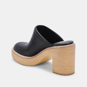 Dolce Vita Mules- Camdin Heels Black
