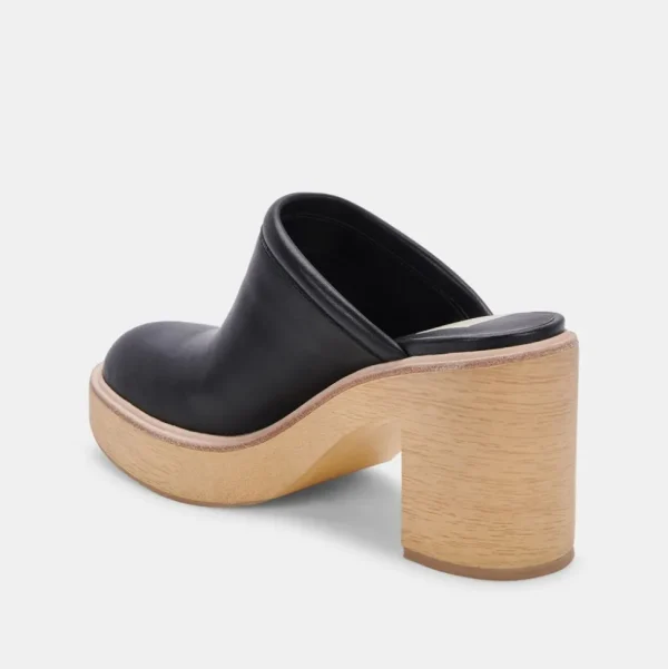Dolce Vita Mules- Camdin Heels Black