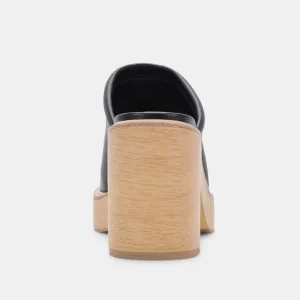 Dolce Vita Mules- Camdin Heels Black