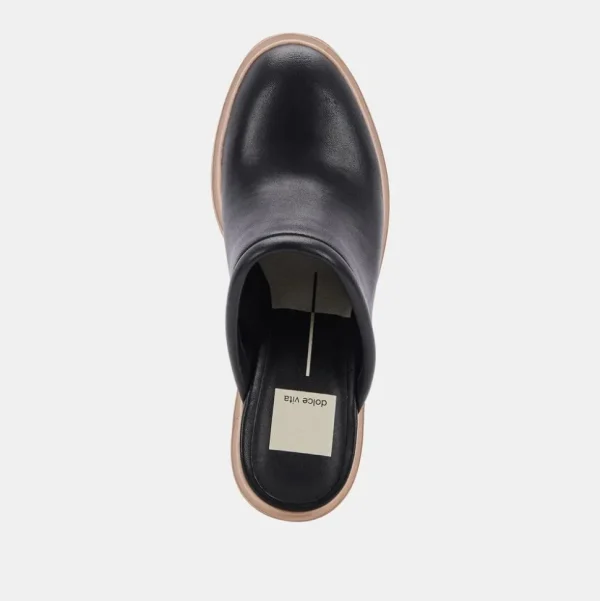 Dolce Vita Mules- Camdin Heels Black