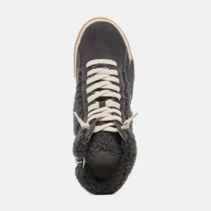 Dolce Vita Sneaker- Zilvia Plush Sneakers Anthracite Suede