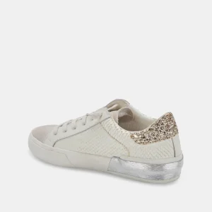 Dolce Vita Sneaker- Zina Embossed White Sneaker