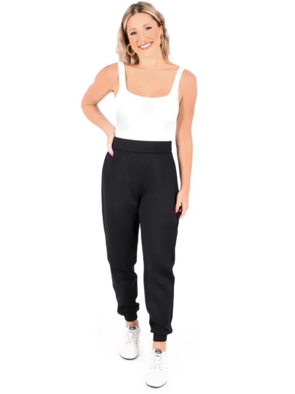 Emily McCarthy Pants- Downtown Jogger Noir