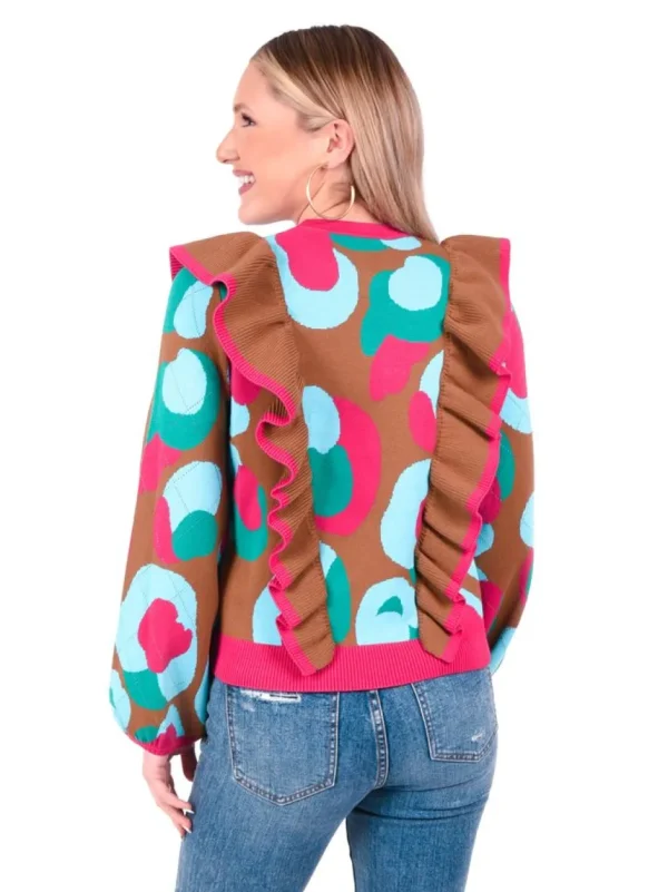 Emily McCarthy Sweaters- Lillian Sweater Meadowbrook Spot Cheetah