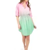 Emily McCarthy Mini- Palmer Dress Guava