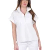 Emily McCarthy Blouses- Poppy Pullover Cloud Cheetah