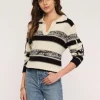 Heartloom Sweaters- Joy Sweater In Ivory Stripe