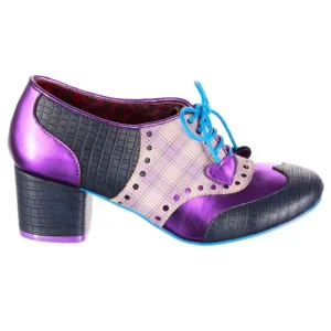 Irregular Choice Loafers/Oxfords- Clara Bow Navy Purple