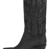 Jeffrey Campbell Boot- Dagget Black Washed Western Boot