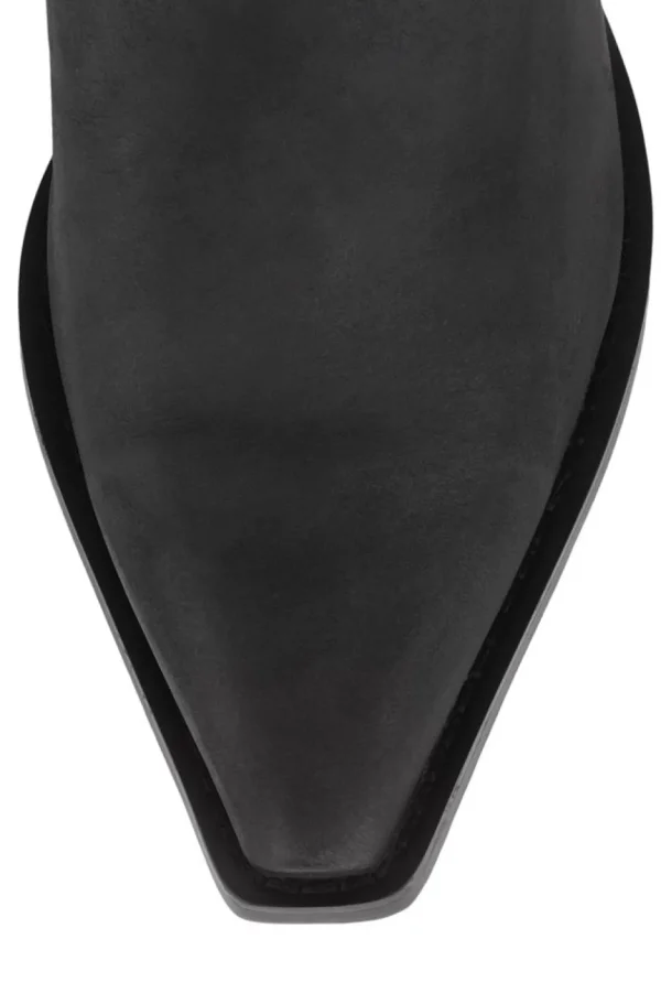 Jeffrey Campbell Boot- Dagget Black Washed Western Boot