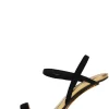 Jeffrey Campbell Wedge- Geometric Black Suede Gold