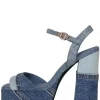 Jeffrey Campbell Heel- Girlfriend Blue Denim Platform