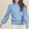 &Merci Blouses-&Merci James Stripe Texturepullover