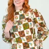 Olivia James the Label Blouses- Emma Top Patchwork