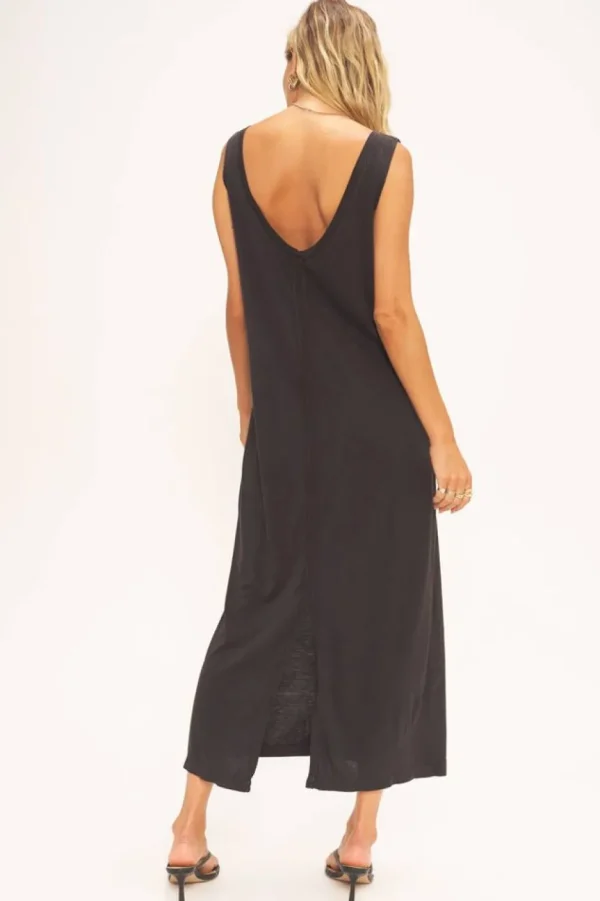 Project Social T Maxi- Gigi Vintage Wash Seamed Dress