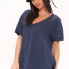 Project Social T Tanks- Knock Out Tee Navy Peony