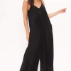 Project Social T Jumpsuit- No Regrets Shirred Jumpsuit