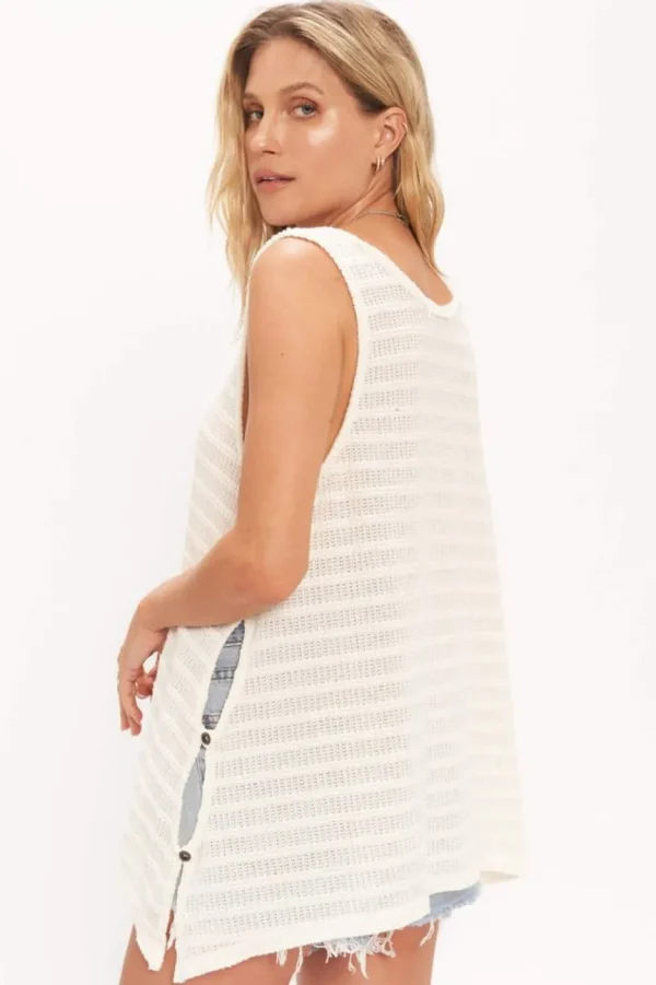 Project Social T Tanks- Runaway Stripe Washed Tank