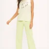 Project Social T Tanks- Skeleton Skate Tank Lime Cream