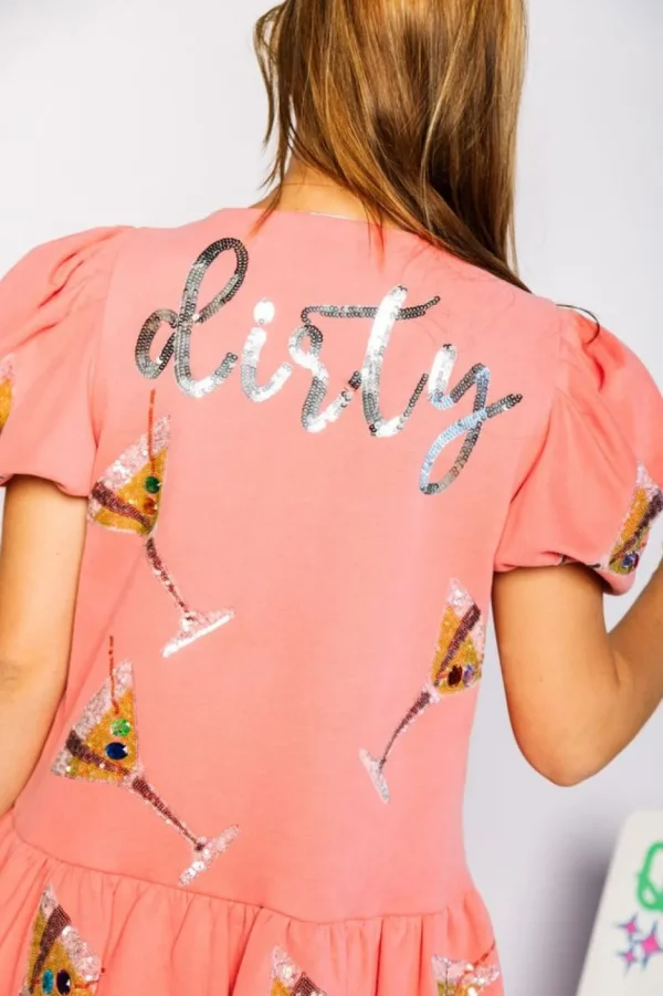 Queen of Sparkles Mini- Dirty Martini Dress