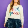 Queen of Sparkles Shorts- Navy Leather Swing Short