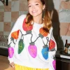 Queen of Sparkles Sweatshirts- White Christmas Lights Sweatshirt