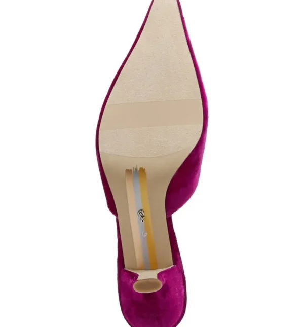 Sam Edelman Heel- Brit Jewel Raspberry Velvet