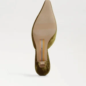 Sam Edelman Heel- Brit Kitten Heel Mule Chartreuse