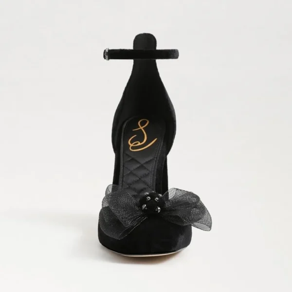 Sam Edelman Heel- Colter Ankle Strap Block Heel Black