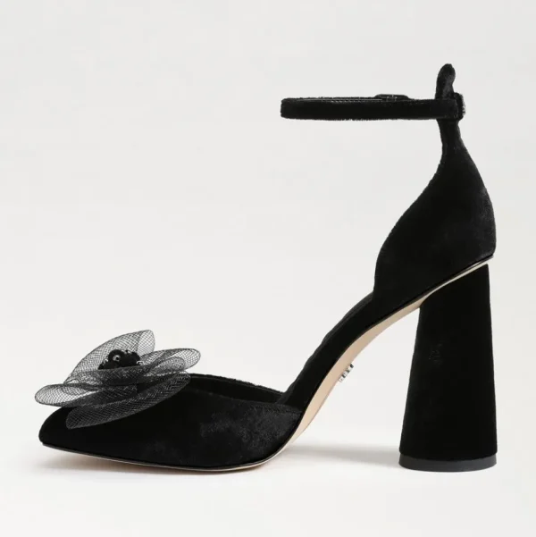 Sam Edelman Heel- Colter Ankle Strap Block Heel Black