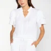 S'edge Apparel Blouses-S'Edge Apparel Sally Top White