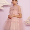 Sister Jane Mini- Pointe Tulle Shirring Dress