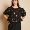 Sister Jane Blouses- Strawberry Sequin Top