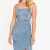 Steve Madden Midi- Giselle Denim Dress