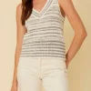 Stitches and Stripes Tanks- Lomie Tank Navy Stripe