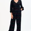 Sugarhill Brighton Jumpsuit- Angie Jumpsuit - Black, Moon Phases
