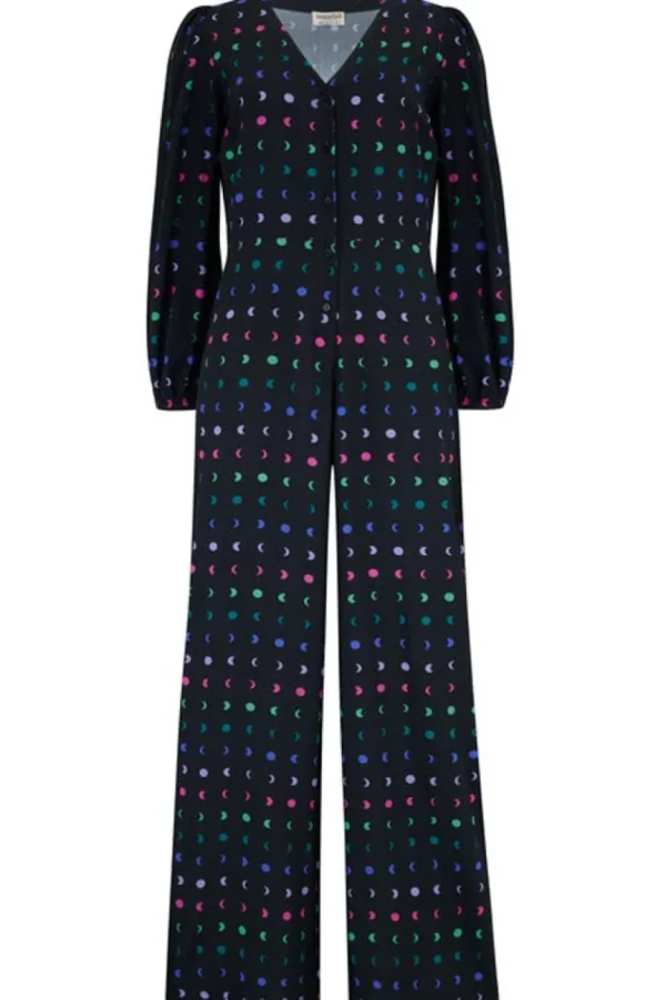 Sugarhill Brighton Jumpsuit- Angie Jumpsuit - Black, Moon Phases
