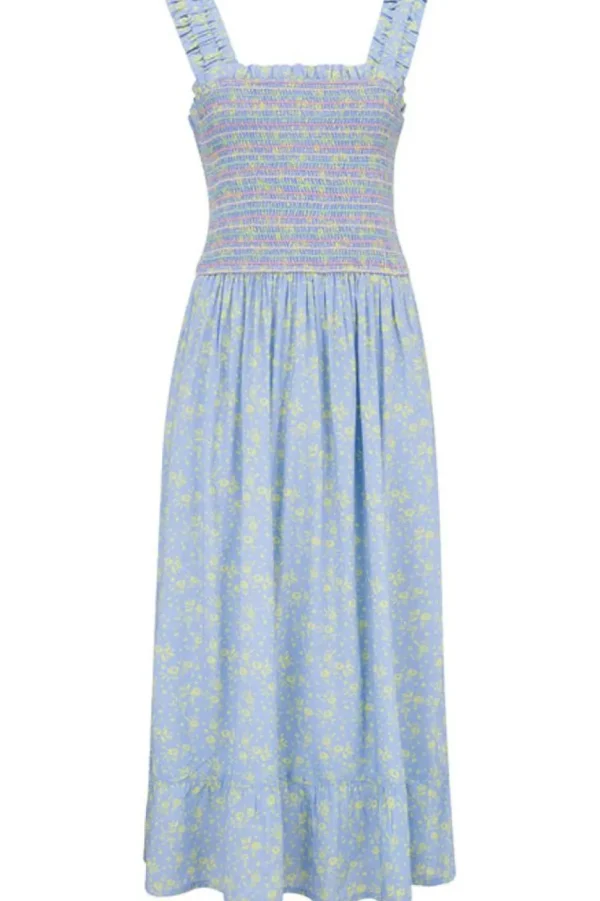 Sugarhill Brighton Midi- Ember Shirred Sundress Star Meadow