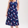 Sugarhill Brighton Midi- Francine Sundress In Star Flourish