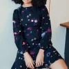 Sugarhill Brighton Mini- Juliette Dress - Black, Colourful Universe