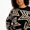 Sugarhill Brighton Sweaters- Thalia Jumper - Black, Star Explosion